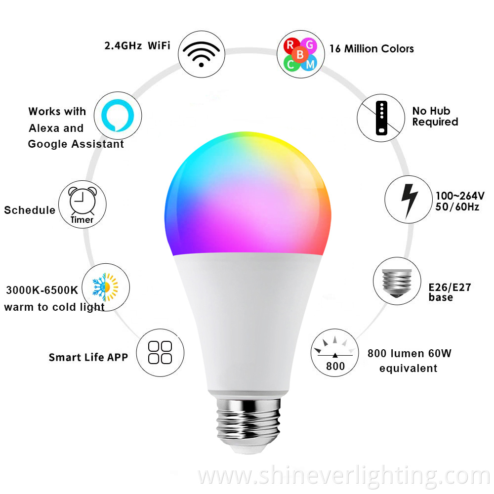 Google Assistant Smart Led Light Bulb